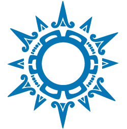 Blue Cancun Sun Icon - Matrix Massage Cancun